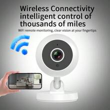 2K 全高清无线 WiFi 安全摄像头，智能家居室内/室外摄像头，红外夜视，双向音频，运动检测，360° 旋转，通过移动应用程序进行远程实时查看