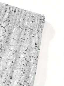 Women's Sequins Long Skirts Low Waist Party Skirts Spring Summer Casual Skirts Streetwear - 銀灰色 - 查看 3