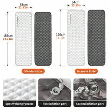 Naturehike Esterilla inflable cuadrada ultra ligera de 10 cm de grosor, R6.5, de nailon 20D TPU profesional para senderismo, campamento de alta altitud, portátil para exteriores - Multicolor - Ver 8