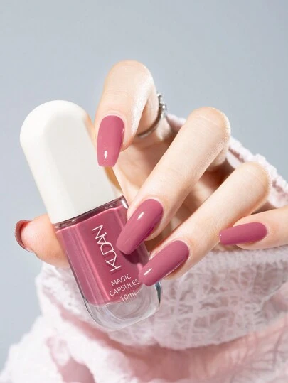 2026新款卡其星空梦幻指甲油，1瓶/10毫升，无需烘烤，快干，可撕拉，持久不脱色，无异味，水性指甲油 - 适合女性和女孩 - 秋冬新款指甲油，适合秋冬季节，美甲最佳礼物之选