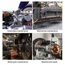 21Pcs 1/2" Drive Universal Spline Socket 12-Point 8-36mm CR-V Metric Socket Set - Blue - View 10