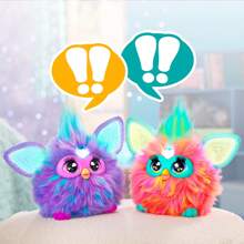 Hasbro Furby Coral, 15 modnych akcesoriów, interaktywne pluszowe zabawki dla 6-letnich dziewczynek i chłopców i starszych, animatronika aktywowana głosem