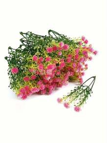 满天星人造花 手工花配件 塑料花束 草花摆件 装饰材料 仿真草 - 彩色 - 查看 7