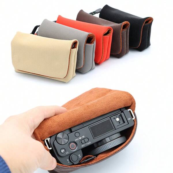 Camera Organizer Pocket Portable Camera Bag For ZV7 ZVE10 LX10 RX100 For Canon G1X III Travel Essentials Travel Accessories Travel Must Haves