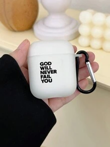 圣经诗句耳机盒，口号耳机盒，夜光耳机盒，附带 1 个耳机盒挂钩，兼容耳机盒