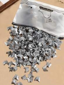 80 件/50 个电镀迷你蝴蝶发夹爪形发夹混色迷你下颌夹可爱发夹发饰适合女士女孩，爪夹秋冬度假装女士 - 混色 - 查看 16