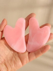 1/2pcs/Set Face Beauty Gua Sha Massage Tools Set, Non-Crystal ABS Resin Material Pink Roller Massage Body Scraper Tool Set, Body Meridian Unblocking Facial Beauty Tools, Suitable For Women, Students, Mothers, Sisters, Holiday Gifts