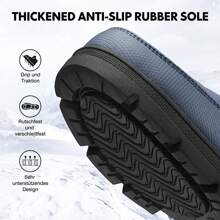 BARFULKER Winter Shoes Men Women Winter Boots Warm Lined Snow Boots Lightweight Hiking Shoes Trekking Shoes Non-Slip Boots Outdoor Boots - 藍色 - 查看 3