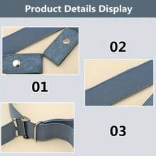 Damen elastischer Gürtel ohne Schnalle, nachgiebiger Gürtel, verstellbares Design. Ein elastischer Gürtel, verstellbar, ohne Schnalle, passend für Jeans, unsichtbarer elastischer Gürtel, geeignet für Damen und Herren im Ins-Stil