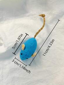 5 Packs Plush Mouse Toys For Indoor Cats, Scratch & Bite Resistant Polyester Interactive Pet Play Toys, Assorted Colors, Realistic Design, No Battery Needed, Fun Mouse Design For Small Breeds - Multicolor - View 8