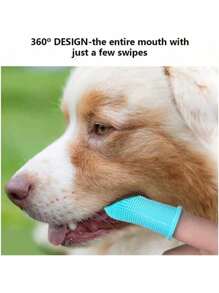 3/1pc Pet Dog Toothbrush Finger Sleeve 360 Degree Surround, Suitable For Dog Household Cleaning, Pet Dog Accessories, Dog Brush Dog Toothbrush, Dog Daycare Dog Daycare, Dog Things, Cat Supplies Cat Games