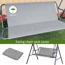 Garden Swing Seat Replacement Cover, Durable Oxford Fabric, Waterproof And UV Resistant, Rocking Chair Cover, Garden Swing Chair Cover (Gray) - 灰色 138*50*50cm - 查看 4