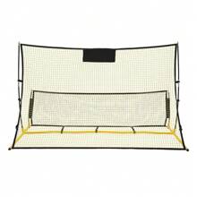 WUPYI 2-In-1 Football Rebound Net Football Rebounder Net Training Kickback Soccor - 黃色 - 查看 5