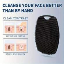 2pcs/1pc SoftTouch Gentleman's Exfoliator - Ergonomic Non-Slip Handle, Soft Silicone Body Scrubber For Gentle Skin Care, Easy Clean & Rinse, Ideal For Shower Or Bath