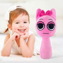 Kouipoie Sprunki Plush Toy,9.8"Funny Sprunki Plushies For Games Fans,Super Soft Collectible Stuffed Toy,Christmas Birthday Gifts For Boys Girls And Fans Aged4 5 6 7 8 9 10+Years Old Stocking Stuffers - Pink - View 3