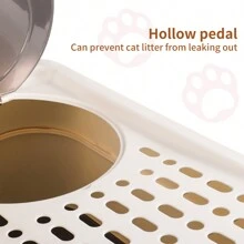 Bac à Litière pour Chat, Litière pour Chat XXL, Fermé Maison de Toilette pour Chat avec Couvercle, Plateau Amovible, Pelle, pour Chats, Lapins, Poids ne dépassant Pas 15 kg, Noir/Gris/Bleu/Orange
