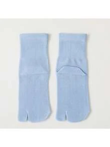 1/3/5 Đôi tất tách ngón chân màu trơn cho nữ, giao hàng ngẫu nhiên, mùa thu - Nhiều màu - Xem 12