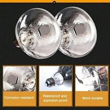 1/2PCS INFRA WHITE HEAT BULB LAMP RUBY 250W Poultry Chick Brooder Lamb Livestock - 200 Watts - View 4