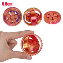 1 件 3.5-6 厘米全新 3D 打印旋转球玩具 O 形陀螺仪重力旋转缓解焦虑减压酷玩具树脂材料