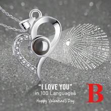 1 conjunto Colar Eu Te Amo, Presente de Flores Eternas de Rosa para Mulheres, Mães, Esposas e Namoradas no Natal, Dia dos Namorados, Dia das Mães, Aniversário, Presente de Ação de Graças, Presente de Natal