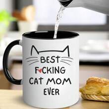 Cat Mom Gifts For Women - Coffee Mug Gift For Cat Lover MomDaughterSisterAuntWifeBest FriendsBFFCoworkersHer - Best Cat Mom Ever - 1 - View 1