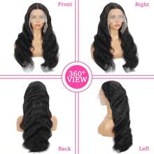 Body Wave 13x6 Lace Front Wigs Human Hair 13x4 Transparent Lace Front Wig 60% Human Hair Wigs For Women Glueless Brazilian Human Hair Lace Frontal Wig 180% Density Pre Plucked With Baby Hair Hairline 16-34 Inch - SNatural - View 8