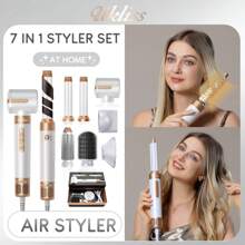 UKLISS Air Style 7-In-1 Upgraded Version 110,000 RPM Hair Dryer Brush Styling Brush (Quick Dry For Wet Hair), Round Brush, Straightening Brush, Curling Brush, Automatic Hair Curling Iron, Hair Dryer Diffuser, Multifunctional Family All-In-One Christmas Gift - 查看 4