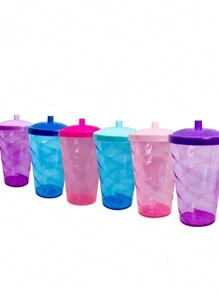 15 Twister Cups 400ML Colored Lid And Transparent Straw - 混色杯 - 查看 2
