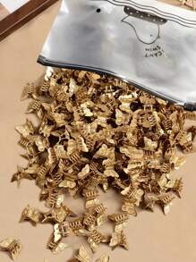 80 件/50 个电镀迷你蝴蝶发夹爪形发夹混色迷你下颌夹可爱发夹发饰适合女士女孩，爪夹秋冬度假装女士 - 混色 - 查看 15