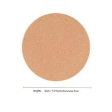 Cork Table Mat Non-Slip Heat Insulation Mat, Dish Mat, Silent Placemat, Round Coffee Coaster, Suitable For Home Desks