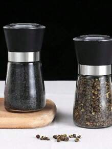 1pc Manual Grinder, Spice Grinder, Freshly Grind Coffee Beans, Black Pepper, Sichuan Pepper, Seasoning Bottle, Kitchen Tool, Color Random