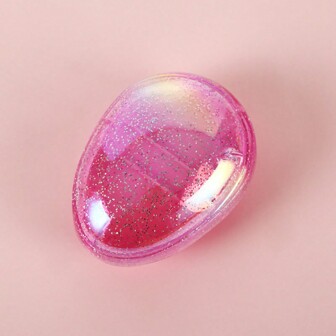 1개 맞춤형 다색 별자리 달걀 모양 플라스틱 마사지 헤어 브러쉬, 이가 엉키지 않는 부드러운 헤어 브러쉬