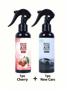 1 peça/2 peças, 150ml/5,07oz, Spray de Aromaterapia com Extrato Vegetal, Purificador de Ar Forte para Roupas, Casa e Carro, Difusor de Aroma, Emissão Natural para Remover Odores, Tornar o Ar Fresco, Acalmar Emoções, Criar uma Atmosfera Romântica, Baunilha, Chiclete, Cereja, Morango, Jasmim, Limão, Gelo Preto, Carro Novo, Colônia, Adequado para Decoração Doméstica, Carros, Salas de Estar, Quartos, Banheiros, Salas de Estudo, Presentes de Aniversário e Formatura, Portátil