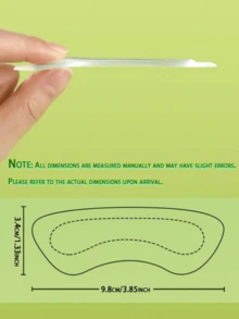 1 Pair Transparent Shoe Insoles, Cushions For Loose Shoes, Blister & Pain Protector, Filler To Tighten Shoes, Anti-Friction & Slip, For Women - Clear - View 8