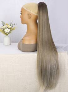 1 st. 30 inch synthetische lange rechte trekkoord clip-in paardenstaart haarverlenging synthetisch haarstuk voor dagelijks gebruik op feestjes Valentijnsdag Een cadeau voor de liefde