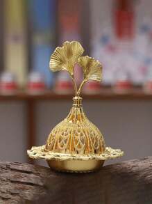 1 件，空心中东金色香炉，寺形状香炉，宰牲节香炉，EID 节日香炉，烛台摆件，房间装饰，场景装饰，卧室装饰（不含香） - 金色 - 查看 5