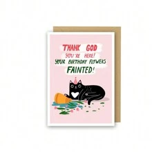 Biglietti di auguri di compleanno a tema gatto, biglietti di compleanno divertenti con animali, dalla grafica accattivante, adatti per marito, moglie, fidanzato, fidanzata, regalo per famiglia e amici stretti - multicolore - Visualizzare 7