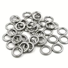 20 stuks sterke en duurzame roestvrijstalen visringen - 150lb tot 700lb zoutwatervistuig Snap Connectors