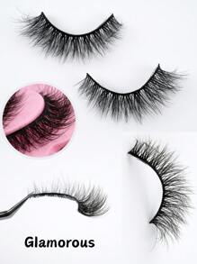 Limete Eyelash 10 对浓密/加长翼状 3D 假睫毛，可重复使用合成貂皮睫毛 6 毫米 - 14 毫米，浓密/卷曲，适合日常佩戴、派对、送给女士和女孩的礼物、节日和角色扮演 - 自然纖長款 - 查看 6