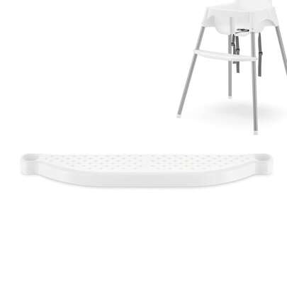 Poggiapiedi regolabile antiscivolo, accessori per seggiolone con parti di fissaggio, compatibile con la maggior parte dei seggioloni