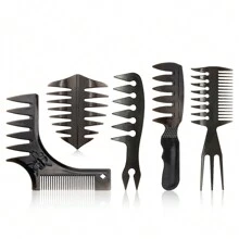 Men's Multifunctional Styling Hair Comb For Pompadour & Slicked-Back - Undercut Styling Combs, Wide Tooth Sculpt Comb - Detangling, Styling, And Grooming Tool For Normal Hair - Antistatic Styling Comb - Perfect For Detangling, Smoothing, And Styling All Hair Types - ABS Plastic Handle For Salon Home Use