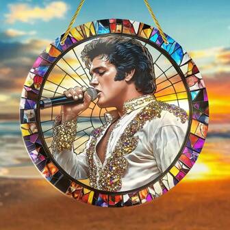 Ta bort skyddsfilmen från produktytan före användning. Solfångare med musiktema 8x8" - Akryl solfångare för sångare är perfekt för att hänga på fönster, vintage musikdekorationer, vintage väggkonst i vardagsrum, kontor och musikrum. Det är också en idealisk födelsedagspresent för musikälskare.