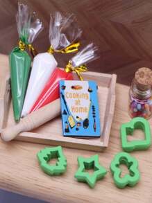 1:12 Scale Dollhouse Baking Set, Mini Home Decor, BJD Photography Props, Miniature Toy, DIY Phone Case Kit, Miniature Food Play Accessory