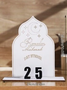 30-Day Countdown Calendar - Gold Star Design, Home Decorative Countdown Plaque, Festive Event Countdown, Table Top Display - Multicolor - View 10