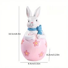1pc Easter Resin Couples Colored Egg Rabbit Home Holiday Decoration Ornament Gift - Easter Egg Bunny - View 12