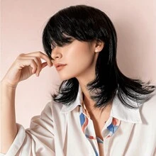 Black Pixie Wigs Short Curly Wigs Pixie Cut Wig For Women Short Black Natural Wavy Synthetic Hair Wig