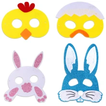 1pc Felt Easter Party Decoration, Photo Prop, Cartoon Animal Mask Headband
