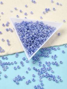 Approx. 1100pcs 3mm Round Glass Frosted Pearl Beads, For DIY Jewelry Making And Decoration