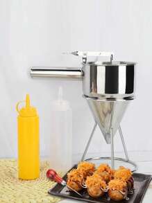 Stainless Steel Octopus Fritter Batter Dispenser Funnel, Baking Cream Cream Funnel - Multicolor - View 6