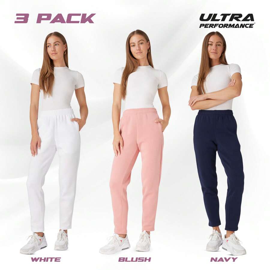 Womens Sweatpants Open Bottom Sweat Pants For Women, 3 Pack Lounge Pants Women - Xem 1